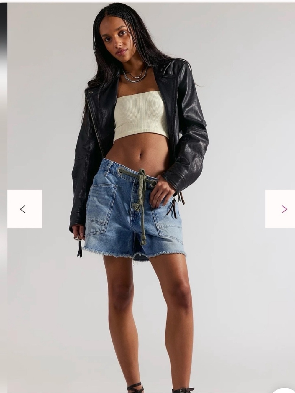 Free People We The Free Moxie Barrel Shorts NWT Size 31